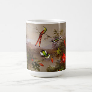 Caneca De Café Paisagem tropical com dez beija-flores