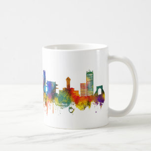 Caneca De Café Paisagem urbana da cidade de Tainan Taiwan