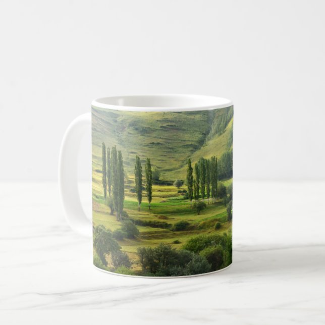 Caneca De Café Paisagem Verde Esmagadora do Vale (Frente Esquerda)