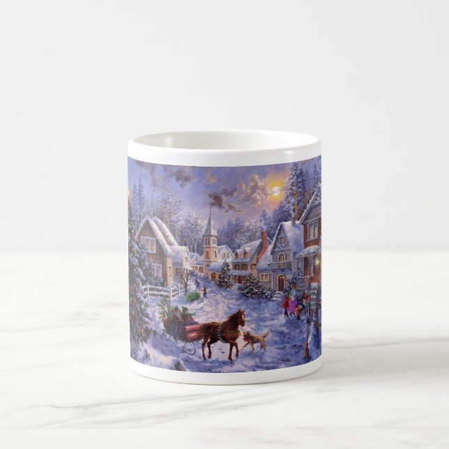 Caneca De Café Paisaje Navideño (Centro)
