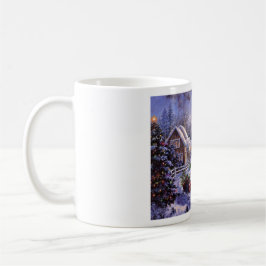 Caneca De Café Paisaje Navideño