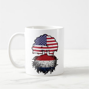 Caneca De Café Países Baixos Países Baixos Americanos EUA Estados