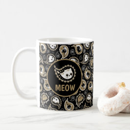Caneca De Café Paisley Cat