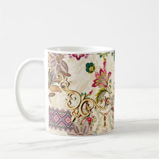 Caneca De Café Paisley Ploral de Mughal Étnica