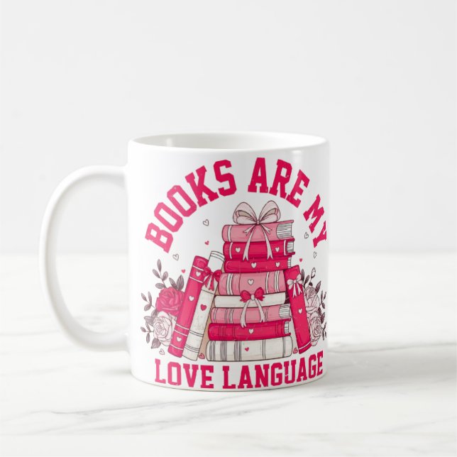 Caneca De Café Paixão de Book Lover (Esquerda)