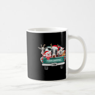 Caneca De Café Paja da família Santa Hat dos animais domésticos