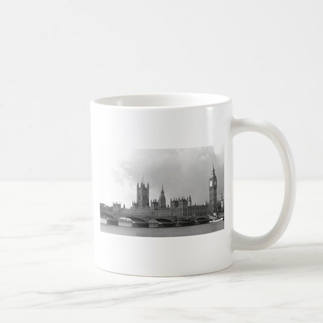 Caneca De Café Palácio Branco Negro de Westminster (Direita)