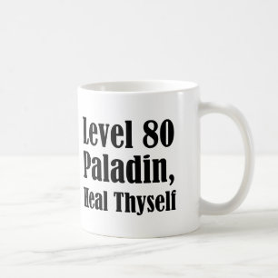 Caneca De Café Paladino Nível 80, Cure-se