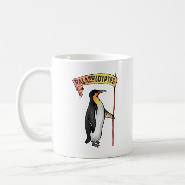 Caneca De Café Palaeeudyptes Extinct Penguin (Esquerda)