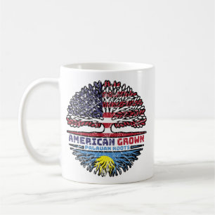 Caneca De Café Palau Palauan American Tree Roots Flag