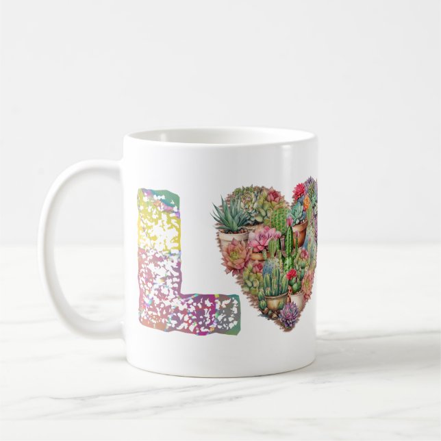 Caneca De Café Palavra de amor (Esquerda)