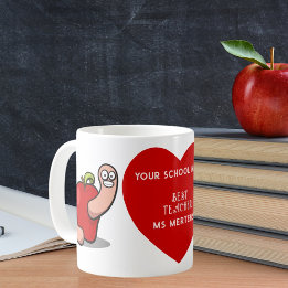 Caneca De Café Palavra de Apreciação do Professor em Apple Add Na