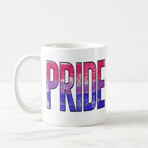 Caneca De Café Palavra de Orgulho Bissexual