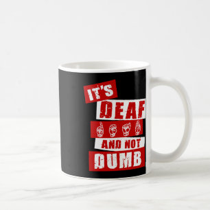 Caneca De Café Palavra-Mão de Sensibilização de Deficientes Audit