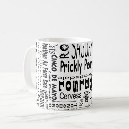 Caneca De Café Palavras Chave do Arizona