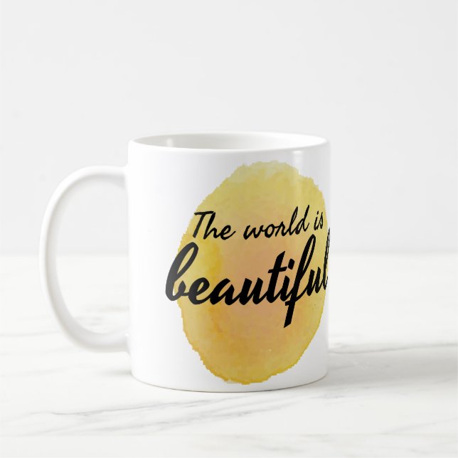 Caneca De Café palavras de afirmação de amor próprio para autoate (Esquerda)