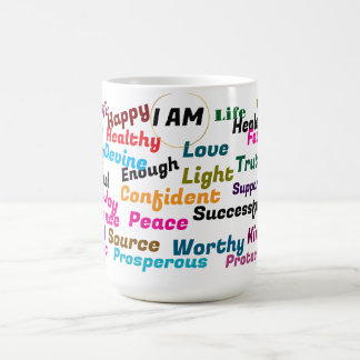 Caneca De Café Palavras de afirmações positivas