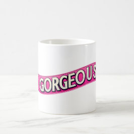 Caneca De Café Palavras de dia de as mães "Gorgeous"