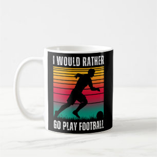 Caneca De Café Palavras do futebol com texto branco