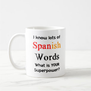 Caneca De Café palavras espanholas