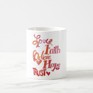Caneca De Café Palavras Inspiracionais Mug