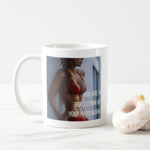 Caneca De Café Palavras inspiradoras Malhações das mulheres - Tra