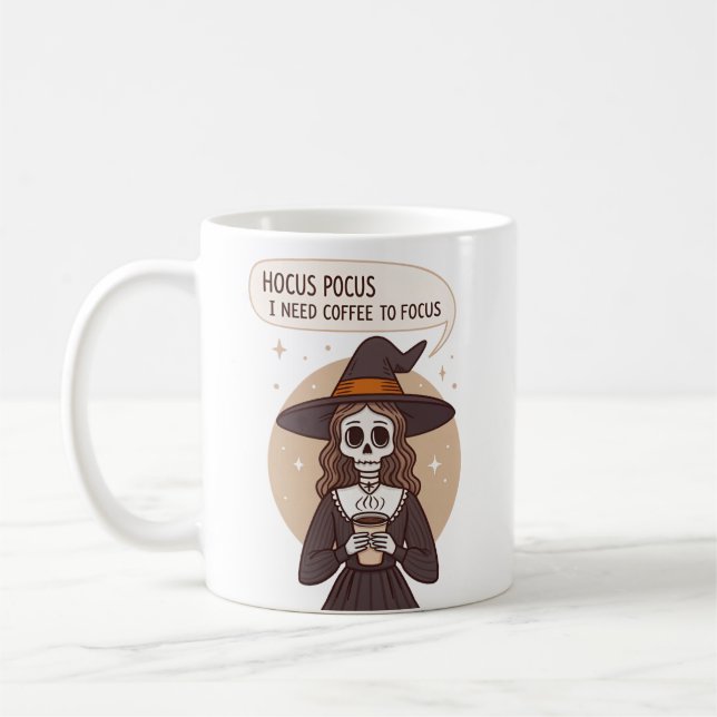 Caneca De Café Palavras mágicas: Hocus Pocus (Esquerda)