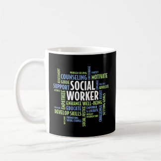 Caneca De Café Palavras - Mês De Trabalho Social Lcsw Para O Trab