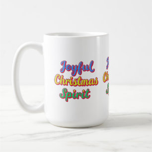 Caneca De Café Palavras motivacionais "Espírito de Natal Feliz"