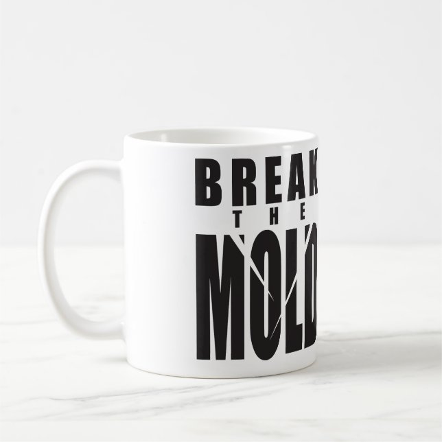 Caneca De Café Palavras Motivacionais - Quebre O molde (Esquerda)