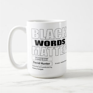 Caneca De Café Palavras negras afro-americanas importam