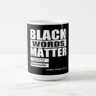 Caneca De Café Palavras negras afro-americanas importam