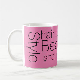 Caneca De Café palavras para salão de beleza, avental