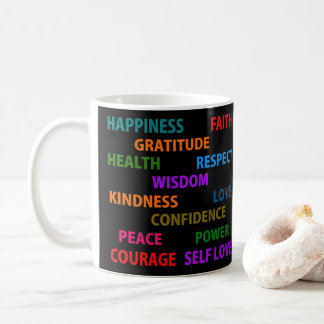 Caneca De Café Palavras positivas