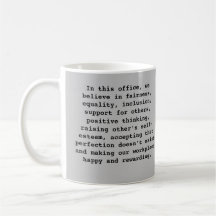 Palavras positivas do Office Mug