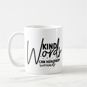 Caneca De Café Palavras Tendy Kind