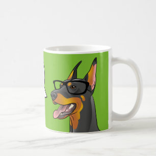 Caneca De Café PALEO! Hipster pop Geek Cão Doberman mug