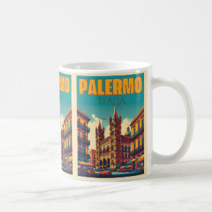 Caneca De Café Palermo sicily italian vintage souvenir presentes