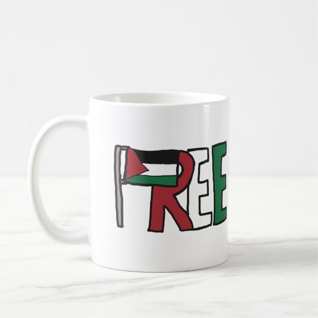 Caneca De Café Palestina Livre (Esquerda)