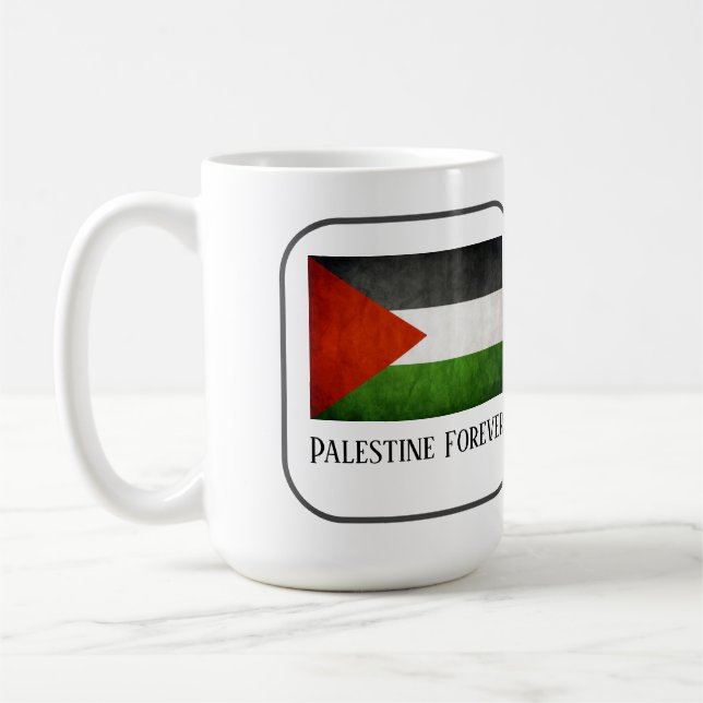 Caneca De Café Palestina - Sinalizador para sempre (Esquerda)