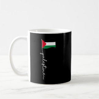 Caneca De Café Palestine Flag With Palestine Name For Palestinian