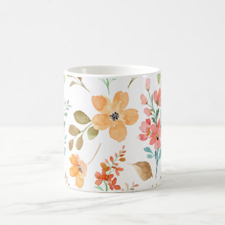 Caneca De Café 🎨 Palestra Floral: Uma Muça de Sangue Artístico