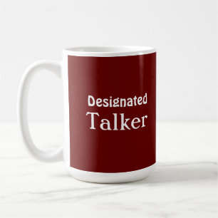 Caneca De Café Palestrante Designado Engraçado Red Mug
