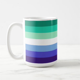 Caneca De Café Paleta da bandeira de homens gays trans-inclusivos