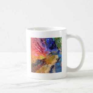 Caneca De Café Paleta de Cores Colorida do Artista Pintor