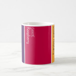 Caneca De Café Paleta de Pintura Framboesa Chips de Pintura
