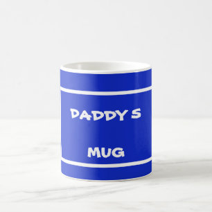 Caneca De Café Palha Real Azul Daddys Mug