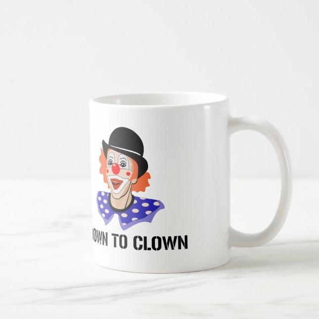 Caneca De Café Palhaçada Engraçada Humor Piada (Direita)