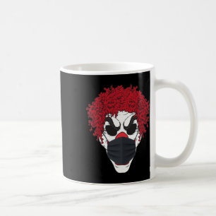 Caneca De Café Palhaço Assustador Vestindo Uma Máscara Germophobe