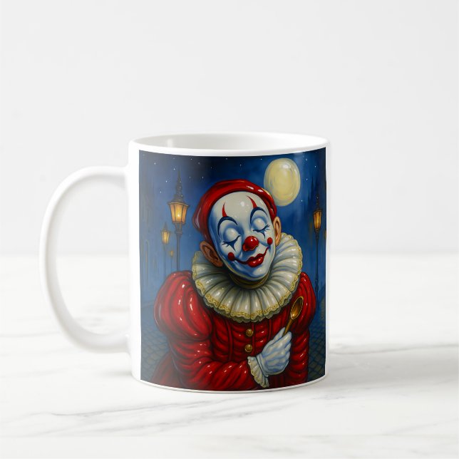 Caneca De Café Palhaço De Sorriso (Esquerda)
